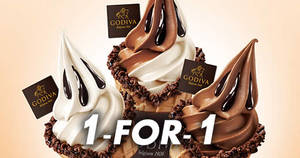 Featured image for GODIVA: 1-for-1 soft serves ALL-DAY at Bugis Junction! From 28 – 30 Dec 2017