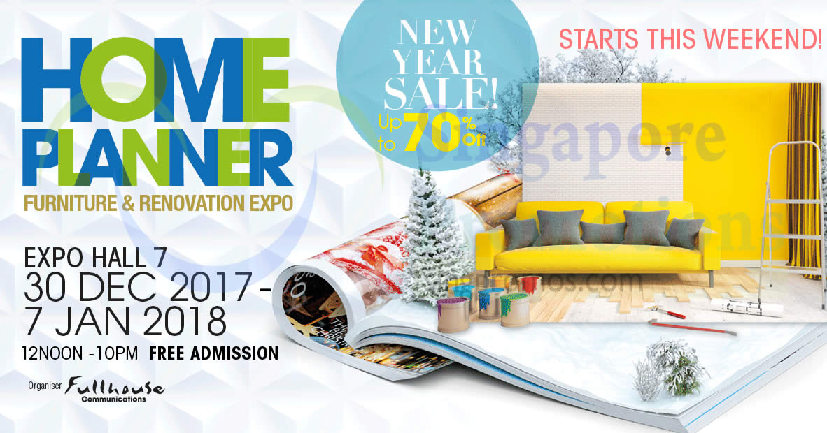 Featured image for Home Planner 2018 furnishing show at Singapore Expo! From 30 Dec 2017 - 7 Jan 2018