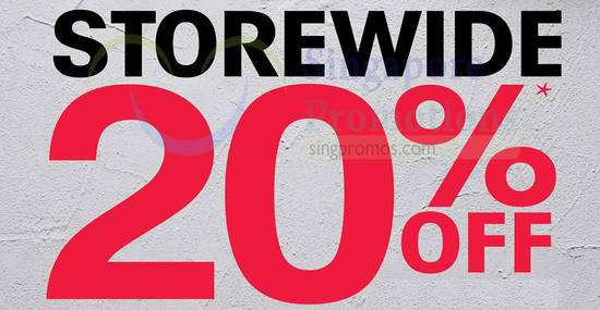 OG: 20% OFF most brands’ regular-priced items storewide at all outlets till 25 Sep 2019 - 1