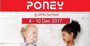 Featured image for (EXPIRED) Poney: Up to 70% OFF season clearance sale! From 4 – 10 Dec 2017