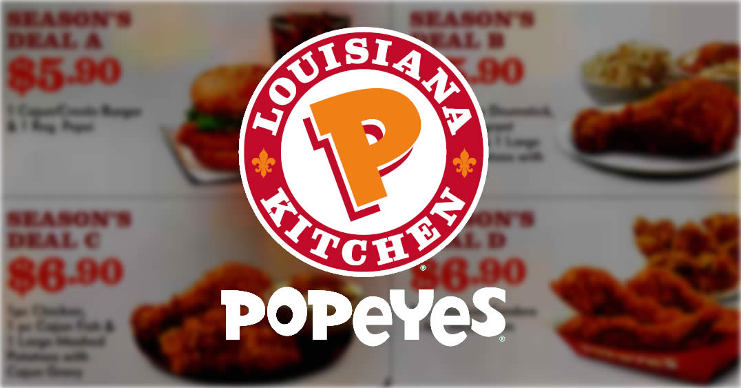 Popeyes New dinein coupon deals valid at all outlets