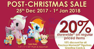 Featured image for (EXPIRED) Precious Thots: 20% off storewide post Christmas boxing day sale from 25 Dec 2017 – 1 Jan 2018