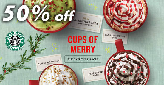 Starbucks 50 OFF 2 Dec 2017 Starbucks 50 OFF 2 Dec 2017