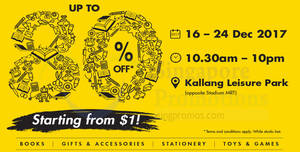 Featured image for (EXPIRED) Times Bookstores: Up to 80% OFF Book Sale at Kallang Leisure Park! From 16 – 24 Dec 2017