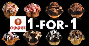 Featured image for (EXPIRED) Cold Stone Creamery: 1-for-1 Signature Creation pints (mine size) at all outlets! From 24 Jan 2018