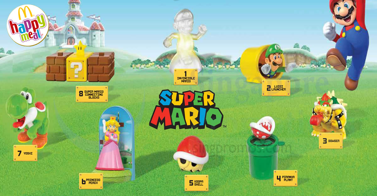 super mario mcdonalds toys 2018