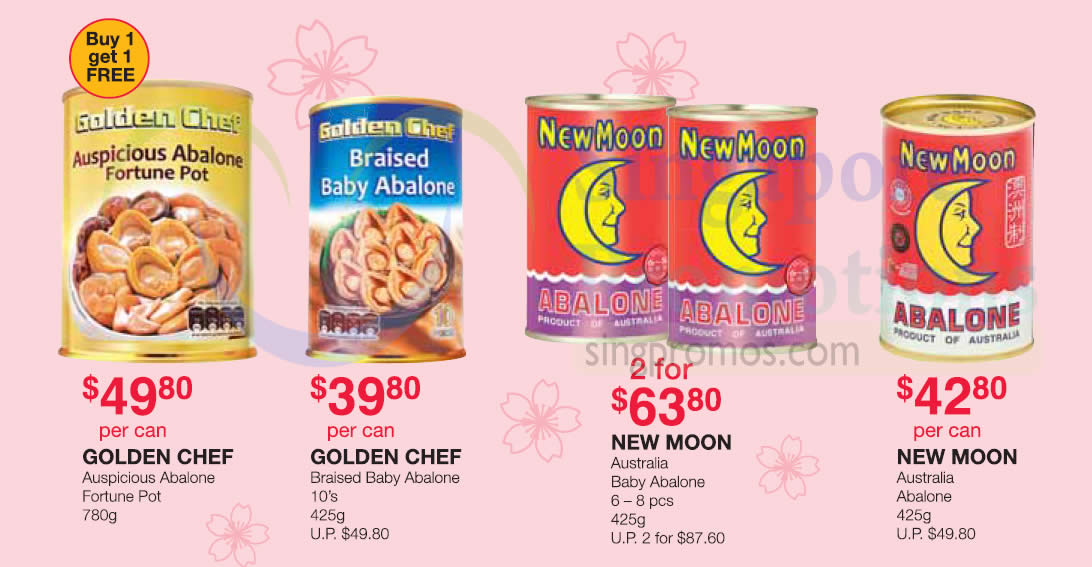 Featured image for Fairprice: New Moon, Golden Chef & Skylight abalones & other CNY offers valid from 8 - 14 Feb 2018