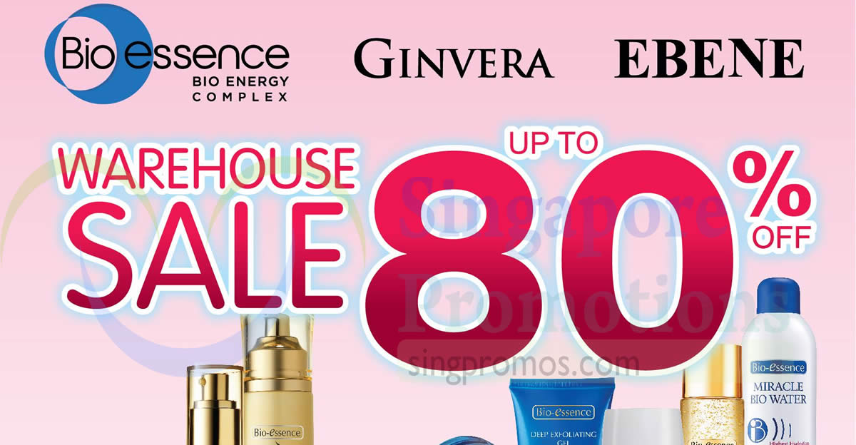 Featured image for Ginvera, Bio-Essence & Ebene up to 80% off warehouse sale! From 1 - 5 Mar 2018