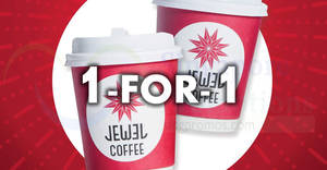 Featured image for (EXPIRED) Jewel Coffee: 1-for-1 drinks at Marina One The Heart outlet till 2 Mar 2018