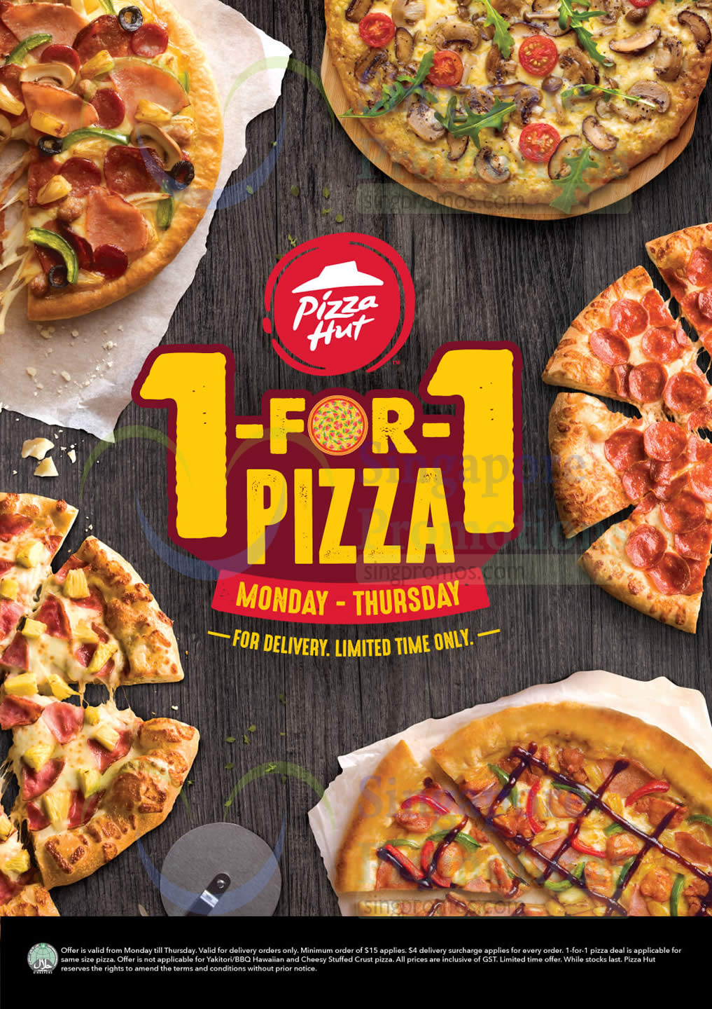 Pizza Hut Delivery: 1-FOR-1 pizzas from Mondays to ...