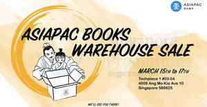 Featured image for (EXPIRED) Asiapac Books warehouse sale at Ang Mo Kio! From 15 – 17 Mar 2018