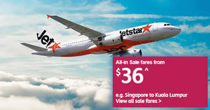 Featured image for (EXPIRED) Jetstar: All-in sale fares fr $36 to over 20 destinations for travel from May to Nov! Book by 6 May 2018