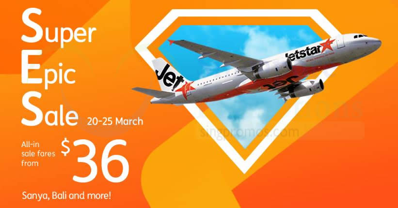 Featured image for Jetstar: All-in sale fares fr $36 to over 15 destinations! Book by 25 Mar 2018