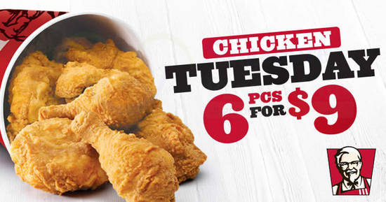 KFC 6pcs chicken 20 Mar 2018 KFC 6pcs chicken 20 Mar 2018