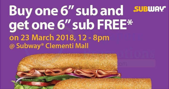 Subway feat 22 Mar 2018 Subway feat 22 Mar 2018