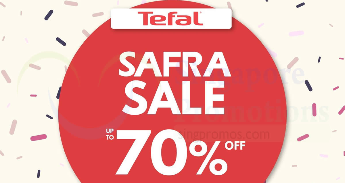 Featured image for Tefal up to 70% OFF sale at SAFRA Punggol from 23 - 25 Mar 2018