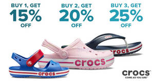 Featured image for (EXPIRED) Crocs: 15% to 25% OFF storewide promotion & FREE shipping on all orders! Valid till 30 Apr 2018