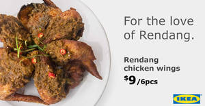 Featured image for IKEA is now serving Rendang Wings at both Tampines & Alexandra outlets till 30 Apr 2018