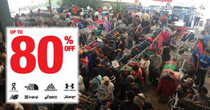 Featured image for (EXPIRED) Outdoor Venture: Up to 80% off The North Face, Brooks, New Balance & more warehouse sale! From 27 – 29 Apr 2018