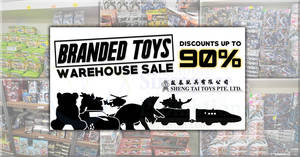 Featured image for (EXPIRED) Sheng Tai Toys up to 90% off branded toys warehouse sale happening from 2 – 6 Nov 2018