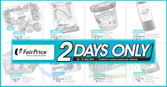 Fairprice 2days offers feat 26 May 2018 Fairprice 2days offers feat 26 May 2018