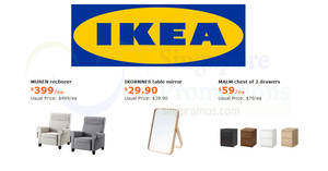 Featured image for IKEA: Save up to $100 on selected items! Offers valid from 7 May – 3 Jun 2018
