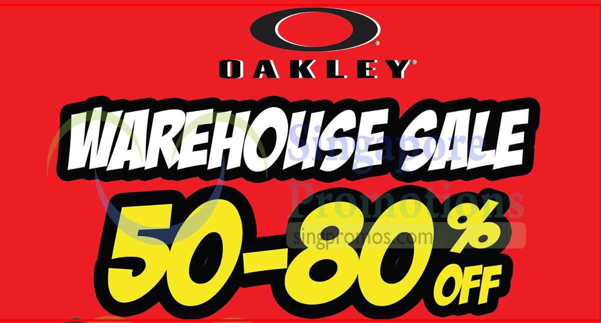 Oakley warehouse sale featuring 