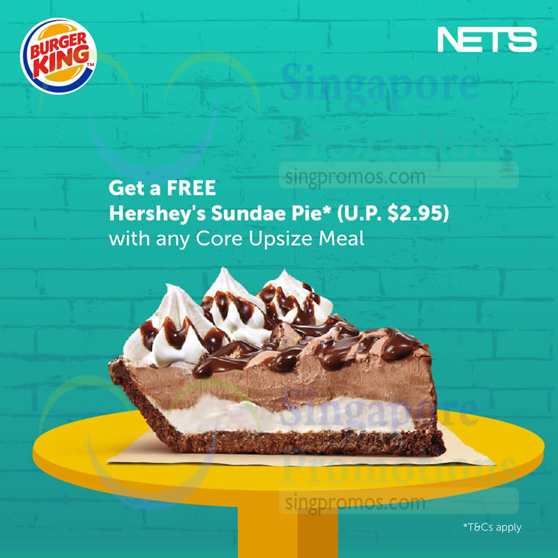 🥧 To celebrate Pi Day, Burger King is offering a free Hershey's Sundae Pie  with any purchase of $3.14 or more! Must use the Burger K... | Instagram