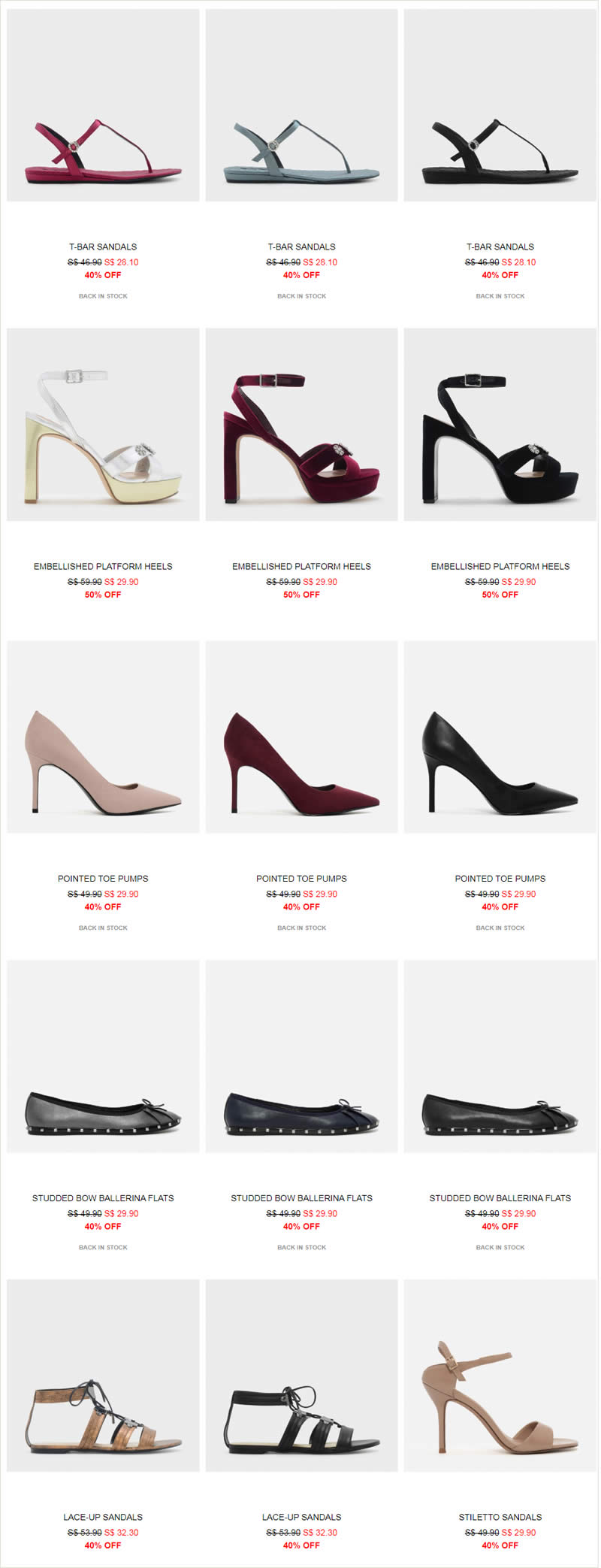 shoe sale! Ends 17 Jun 