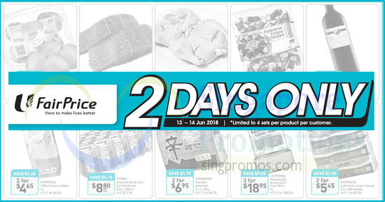 Fairprice 2days offers feat 13 Jun 2018 Fairprice 2days offers feat 13 Jun 2018