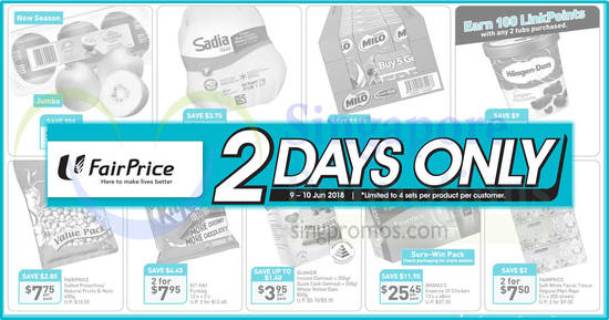 Fairprice 2days offers feat 9 Jun 2018 Fairprice 2days offers feat 9 Jun 2018
