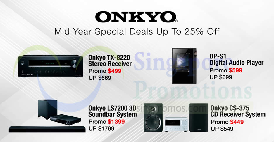 Featured image for Onkyo up to 25% OFF crazy mid-year sale till 30 Jun 2018