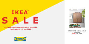 Featured image for IKEA’s sale starts from 2 – 19 Aug 2018