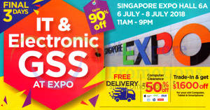 Featured image for IT & Electronic GSS by Megatex at Singapore Expo from 6 – 8 Jul 2018
