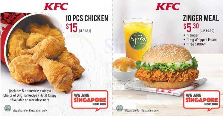 Featured image for KFC: Save up to $16 with these coupons valid till 30 Sep 2018