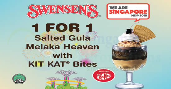 Featured image for Swensen's: Enjoy 1-for-1 Salted Gula Melaka Heaven with Kit Kat Bites till 30 Sep 2018