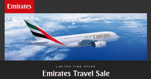 Featured image for (EXPIRED) Emirates: Special fares fr $434 all-in return to over 80 destinations! Book by 16 April 2019