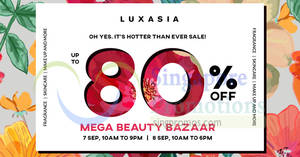 Featured image for (EXPIRED) Luxasia up to 80% OFF mega beauty bazaar from 7 – 8 Sep 2018