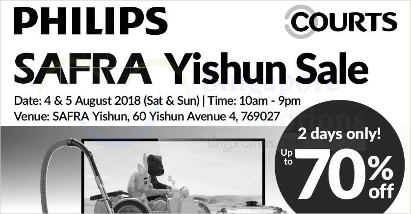 Featured image for Philips Up to 70% off SAFRA Yishun Sale till 5 Aug 2018