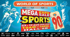 Featured image for (EXPIRED) World of Sports up to 90% OFF Mega Sports Expo Sale from 17 – 19 Aug 2018