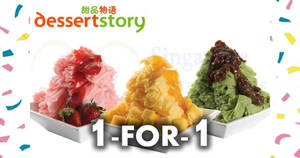 Featured image for (EXPIRED) Dessert Story: 1 for 1 snow ice promotion at all outlets till 21 Sep 2018