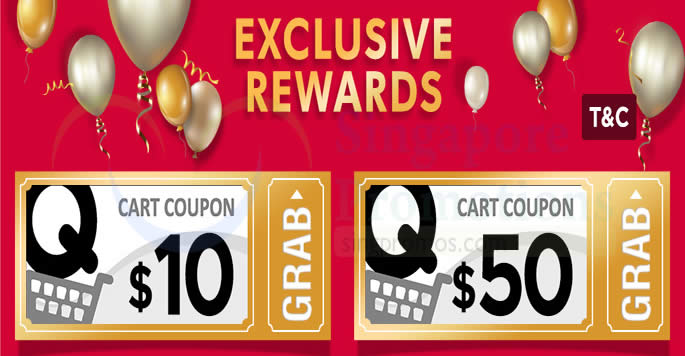Featured image for Qoo10: Grab free $10 and $50 cart coupons from 30 Nov - 2 Dec 2018