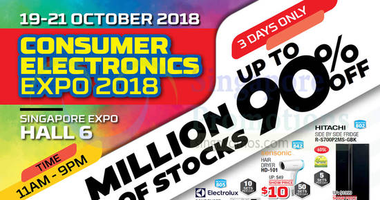 Featured image for Consumer Electronics Expo at Singapore Expo from 19 - 21 Oct 2018