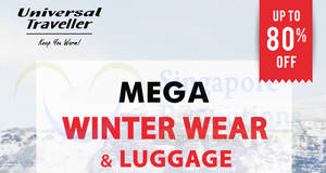 Featured image for Universal Traveller Mega Winter Wear & Luggage Expo Sale from 26 – 28 Oct 2018