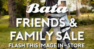 Featured image for (EXPIRED) Bata 30% off friends & family sale from 30 Nov – 2 Dec 2018