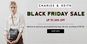 Featured image for (EXPIRED) Charles & Keith up to 70% OFF Black Friday sale till 27 Nov 2018