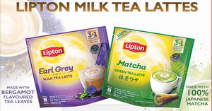 Featured image for Fairprice is now selling Lipton Milk Tea Lattes instant tea mix (Matcha or Earl Grey) from 9 Nov 2018