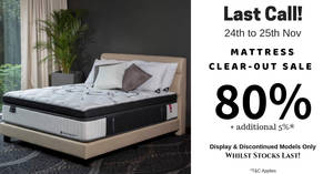Featured image for (EXPIRED) Hennsley Mattress Clear-Out Sale. Up to 80% Savings + Additional 5%*. This weekend only – 24th to 25th Nov 2018