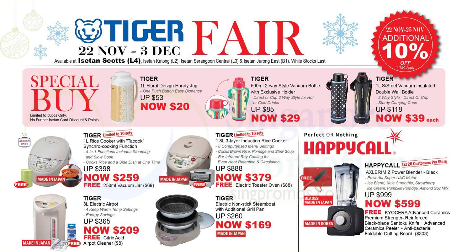 Featured image for Isetan's Tiger Fair to return with discounts of up to 70% off from 22 November to 3 December 2018