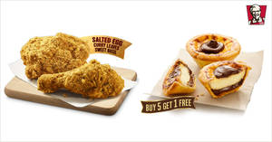 Featured image for KFC’s Goldspice Chicken returns along with Chocolate Hazelnut Egg Tarts from 3 Nov 2018